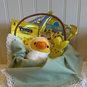 Yellow Plush Chick Easter Basket - Kids Toys